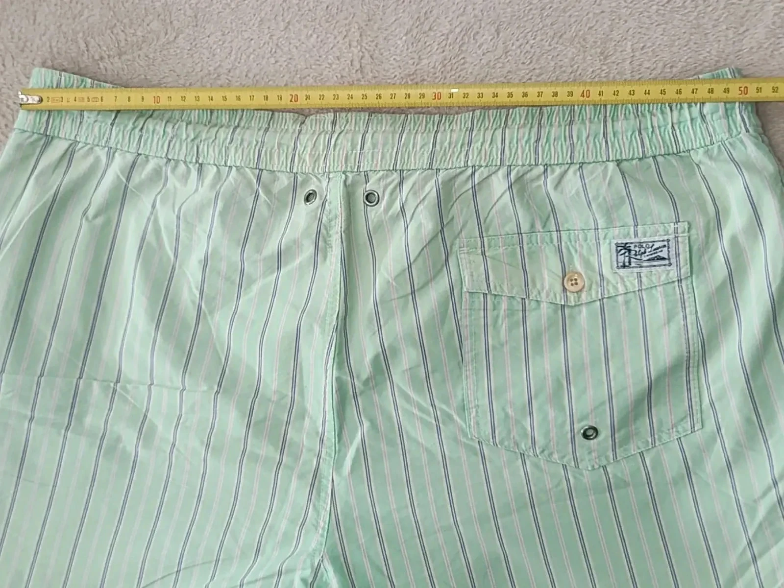 Polo Ralph Lauren Green Striped Swim Trunks Size XXL – photo 17